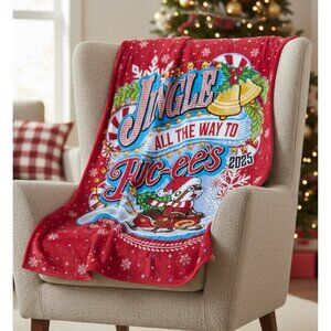 Buc-Ees 2025 Holiday Blanket 50" X 70" Soft & Comfy Fleece